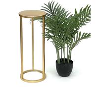 Tabouret à fleurs métal doré rond 50-70 cm support à fleurs table d'appoint...