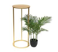 Tabouret à fleurs métal doré rond 50-70 cm support à fleurs table d'appoint...