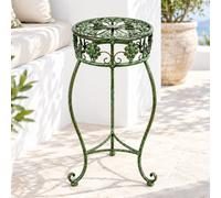 Tabouret à fleurs métal vert rond 50 cm support à fleurs 96008 S colonne de f...