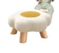 Tabouret à fleurs pour bureau | Ottoman mignon | Repose-pieds - pour l'intérieur, la chambre à coucher, le salon, la maternelle, l'université, la salle de jeux, l'entrée, l'appartement, le canapé en