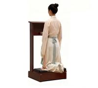 Tabouret à Genoux de méditation avec Coussin éponge 43 x 50 x 80 cm Méditation Banc de Méditation Agenouillé idéal pour Adultes Base antidérapante pour la Pose, la méditation, Les débutants