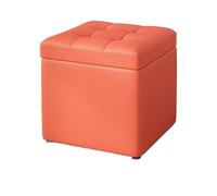 Tabouret à langer élégant en tissu et cuir avec rangement | Repose-pieds bas pour entrée, salon et porte - Idéal pour le style et la fonctionnalité