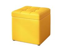 Tabouret à langer élégant en tissu et cuir avec rangement | Repose-pieds bas pour entrée, salon et porte - Idéal pour le style et la fonctionnalité