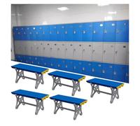 Tabouret à langer imperméable en plastique ABS pour salle de sport et salle de bain, long banc pour vestiaires et piscines publiques, design durable et antidérapant pour un confort et une commodité