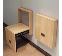 Tabouret à langer mural invisible, banc à chaussures pour entrée, couloir, toilettes, salon, tabouret pliable en bois, poids de 226,8 kg