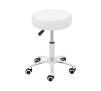 Tabouret à roulettes - 48 - 61 cm - 120 kg - blanc | physa