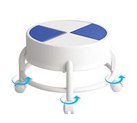 Tabouret à roulettes bas, tabouret à roulettes avec roulettes - Siège pour la maison, le salon, marchepied mobile robuste, tabouret à poulie basse