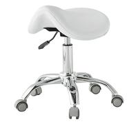 Tabouret à roulettes hydraulique réglable en hauteur 49 cm-64 cm pour hygiéniste dentiste professionnel facile à installer