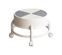 Tabouret à roulettes pivotant à 360° avec petite poulie, mini tabouret roulant mobile, roulette pivotante universelle, design à faible bruit pour la maison, le bureau et l'atelier