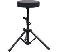 Tabouret à tambour réglable Noir Rond Noir G