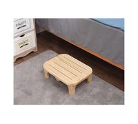 Tabouret à une marche, matériau en bois massif, poli et arrondi(Varnish)