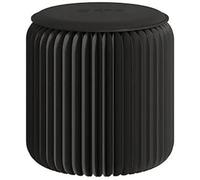 Tabouret Accordéon Portable Pliable En Papier Kraft Multifonction Avec Assise Rembourrée Pour La Maison,Design Tendance,Idéal Pour L'école, Le Salon,La Salle À Manger,Bureau Décoration D,H 52CM