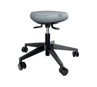 Leitz Ergo Active tabouret ergonomique sur roulettes, hauteur réglable (47-60cm) : Coussin mousse double densité, selle ergonomique pour bureau, télétravail, pros, loisirs, gamme Ergo, noir, 65770095