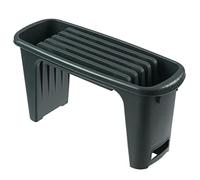 Tabouret de jardinage 2-en-1 Nature - NATURE - Vert - HDPE - Coussin pour genoux