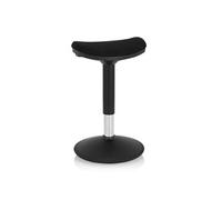 HJH Office Tabouret assis-debout Balance Sit I B – Ergonomique, réglable en hauteur – Tissu noir