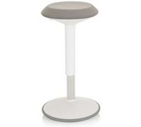 Tabouret / Aide à la position debout BALANCE SIT III W Tissu blanc / gris