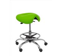 Tabouret Alatoz En Simili Cuir Vert Pistache Vert