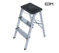 Tabouret - Aluminium - 3 marches - 40x14x82 cm - Pliant - 150 kg max