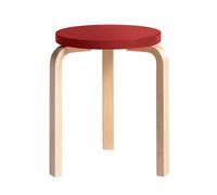 Tabouret Artek 60, Bouleau Rouge