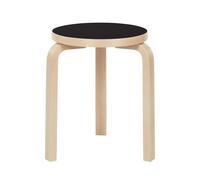 Tabouret Artek 60 en Bouleau Lamellé-collé Noir