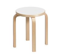Tabouret Artek E60 en Bouleau Lamellé-collé Blanc