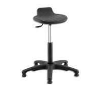 Tabouret assis-debout polyuréthane - noir | Sokoa