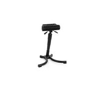 HJH Office Tabouret assis-debout Top Work 33 Similicuir Noir Mousse Métal