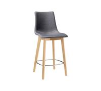 Tabouret Assise rembourré Sans Accoudoirs Scab Natural Zebra Pop 2813 FN T3 25 Gris Classique