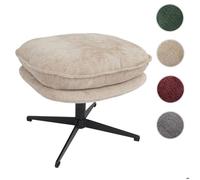 Tabouret avec rembourrage MCW-P32 Chenille (370 g/m²) crème