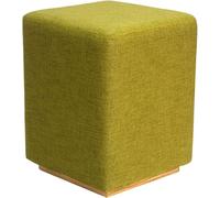 Tabouret avec Siège Rembourré en Mousse, Petit Repose-Pieds Ottoman, Pouf De Vanité Rembourré Carré Contemporain Moderne, Green, 34 x 45 cm