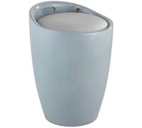 Tabouret/bac à linge pour salle de bain - Candy - ABS - gris WENKO