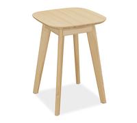 Relaxdays Tabouret en Bambou, HxLxP : 46 x 33 x 33 cm, pour la Salle de Bain, la Cuisine ou l'entrée, Nature