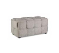 Tabouret Banc Rembourre Gris 2 Places
