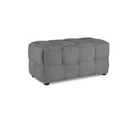 Tabouret Banc Rembourre Gris 2 Places
