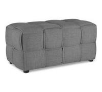 Tabouret Banc Rembourre Gris 2 Places Gris G
