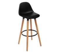 Tabouret bar déco style scandinave "Maxon" Atmosphera Noir