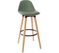 Tabouret bar Maxon simili vert Atmosphera Vert, noir et naturel G