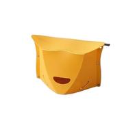 Tabouret Bas 1 Tabouret en Papier Pliable Portable avec poignée de Transport, Sac Rangement à Double Usage for Camping Plein air, Panier Fruits, Chaise Pliante pour Maison(Yellow with Handle)