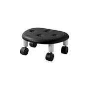 Tabouret Bas à roulettes Tabouret Bas à roulettes for la Maison, poulie Basse, Mini Tabouret de Sol Confortable et Portable, chaises de déplacement décontractées, pivotantes à 360 degrés(Black)