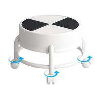 Tabouret Bas avec routtes, siège à routtes Bas - Siège de Tabouret de Chaise roulante - Siège pour la Maison, Salon, escabeau Mobirobuste, Tabouret à Rotatif, à poulie pour ma