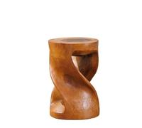 Tabouret bas créatif en bois massif - Table d'appoint rustique en rondins, tabouret décoratif sculpté sur racines, support à fleurs polyvalent et banc, parfait pour la décoration de la maison