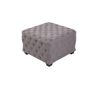 Tabouret bas cubique Nimes en Tissu , Gris