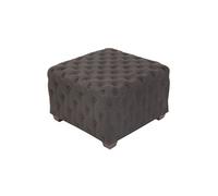 Tabouret bas cubique Nimes en Tissu , Gris foncé