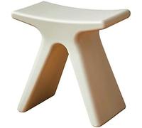Tabouret Bas en Plastique Créatif, Tabouret De Douche De Salle De Bain Antidérapant Imperméable, Siège Confortable pour Chaussures À Changement Fort pour Salon Chambre Cuisine, 43.5×24×41.5cm,Gris