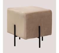 Tabouret Bas En Velours Sam