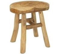 Tabouret bas Mauro Ferretti - En teck, 40 x 32 x 42 cm Marron
