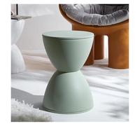 Tabouret Bas Pouf de Rangement Minimaliste for Couloir, Meuble Salon, Repose-Pieds, Pouf à Langer, Tabouret d'attente en Plastique épais pour Maison(Light Green)