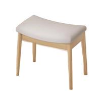 Tabouret Bas Repose-Pieds, Coussin de Selle, Tabouret vanité, Ottoman concave Moderne avec siège rembourré for entrée, Chambre, Patio, Salon pour la Maison(Grey)