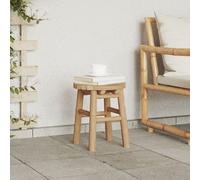 Tabouret bas rond Ø30x36 cm en bambou