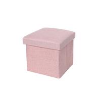 Tabouret Bas Tabouret de Rangement Pliable Portable, Repose-Pieds, Meuble Multifonctionnel for Un Usage Domestique, boîtes Grande capacité pour Maison(Pink-L)